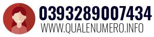 Numero di telefono 0393289007434 0393289007434