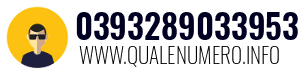 Numero di telefono 0393289033953 0393289033953