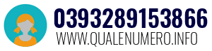 Numero di telefono 0393289153866 0393289153866
