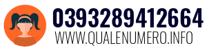 Numero di telefono 0393289412664 0393289412664