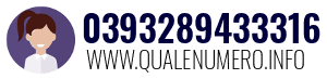 Numero di telefono 0393289433316 0393289433316