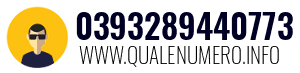 Numero di telefono 0393289440773 0393289440773