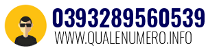Numero di telefono 0393289560539 0393289560539