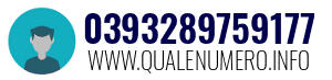 Numero di telefono 0393289759177 0393289759177