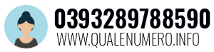 Numero di telefono 0393289788590 0393289788590