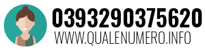 Numero di telefono 0393290375620 0393290375620