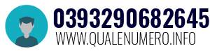 Numero di telefono 0393290682645 0393290682645
