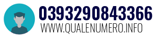 Numero di telefono 0393290843366 0393290843366