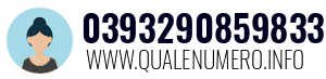 Numero di telefono 0393290859833 0393290859833