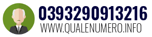Numero di telefono 0393290913216 0393290913216