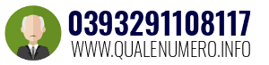 Numero di telefono 0393291108117 0393291108117