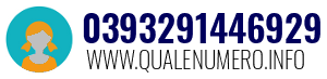 Numero di telefono 0393291446929 0393291446929