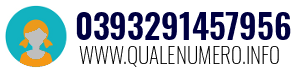 Numero di telefono 0393291457956 0393291457956