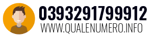 Numero di telefono 0393291799912 0393291799912