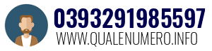 Numero di telefono 0393291985597 0393291985597