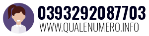 Numero di telefono 0393292087703 0393292087703