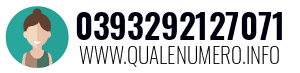 Numero di telefono 0393292127071 0393292127071