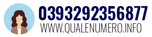 Numero di telefono 0393292356877 0393292356877