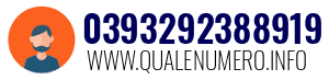 Numero di telefono 0393292388919 0393292388919
