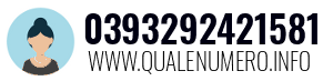 Numero di telefono 0393292421581 0393292421581