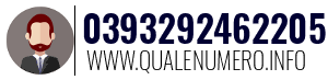 Numero di telefono 0393292462205 0393292462205