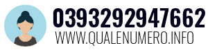 Numero di telefono 0393292947662 0393292947662