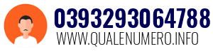 Numero di telefono 0393293064788 0393293064788
