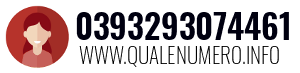 Numero di telefono 0393293074461 0393293074461
