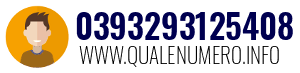 Numero di telefono 0393293125408 0393293125408