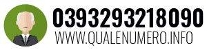 Numero di telefono 0393293218090 0393293218090