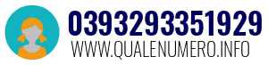 Numero di telefono 0393293351929 0393293351929