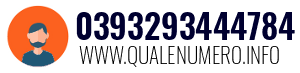 Numero di telefono 0393293444784 0393293444784