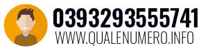 Numero di telefono 0393293555741 0393293555741