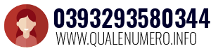 Numero di telefono 0393293580344 0393293580344