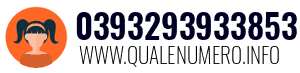 Numero di telefono 0393293933853 0393293933853