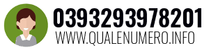 Numero di telefono 0393293978201 0393293978201
