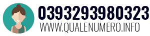 Numero di telefono 0393293980323 0393293980323