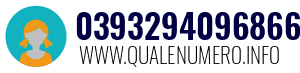 Numero di telefono 0393294096866 0393294096866
