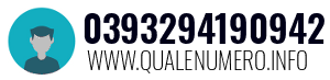 Numero di telefono 0393294190942 0393294190942