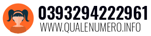 Numero di telefono 0393294222961 0393294222961