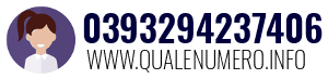Numero di telefono 0393294237406 0393294237406