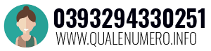 Numero di telefono 0393294330251 0393294330251