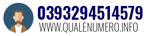 Numero di telefono 0393294514579 0393294514579