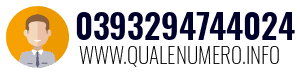 Numero di telefono 0393294744024 0393294744024