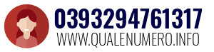 Numero di telefono 0393294761317 0393294761317