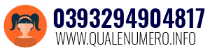 Numero di telefono 0393294904817 0393294904817