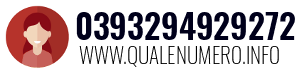 Numero di telefono 0393294929272 0393294929272
