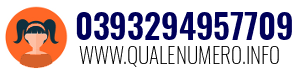 Numero di telefono 0393294957709 0393294957709