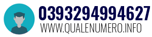 Numero di telefono 0393294994627 0393294994627