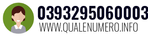 Numero di telefono 0393295060003 0393295060003
